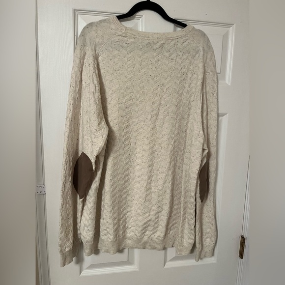 Tasso Elba Crewneck Sweater with Elbow Pads - Picture 4 of 4